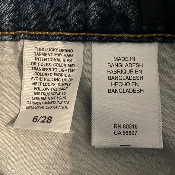 Lucky Brand The Cut-Off Denim Jean Shorts Size 28 - Picture 15 of 16